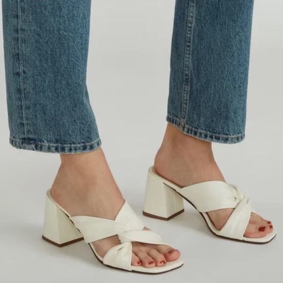 Everlane Shoes - Everlane The Day Twist Heel Canvas Size 11